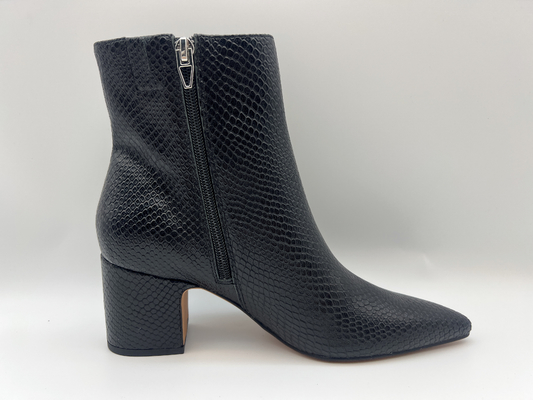 stivali impermeabili del vestito dall'inverno delle donne con il cuoio molle di liz di nappa, progettazione dello snakeskin superiore con la chiusura lampo interna di YKK