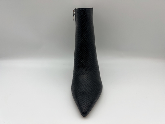 stivali impermeabili del vestito dall'inverno delle donne con il cuoio molle di liz di nappa, progettazione dello snakeskin superiore con la chiusura lampo interna di YKK