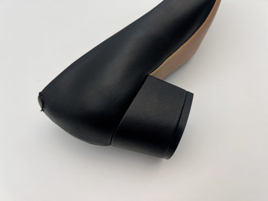 Il tallone basso del tessuto molle delle scarpe di vestito delle donne di colore di cuoio di Nappa ha indicato Toe Shoes