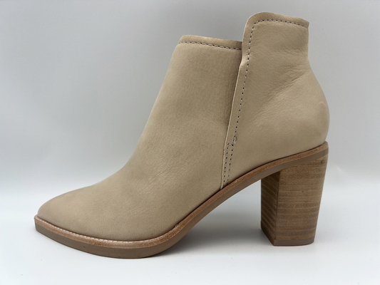 Stivaletti da donna con tacco alto in vera pelle, stivaletti alla moda rosa