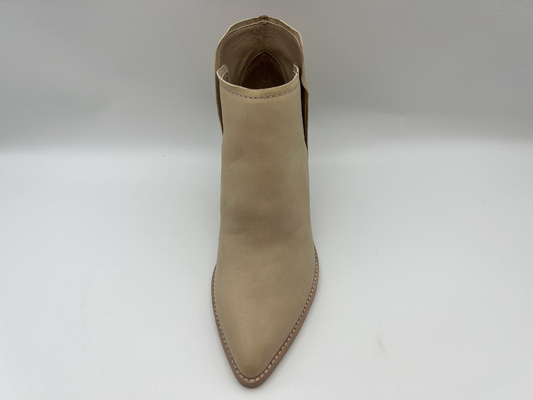 Stivaletti da donna con tacco alto in vera pelle, stivaletti alla moda rosa