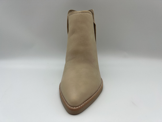Stivaletti da donna con tacco alto in vera pelle, stivaletti alla moda rosa