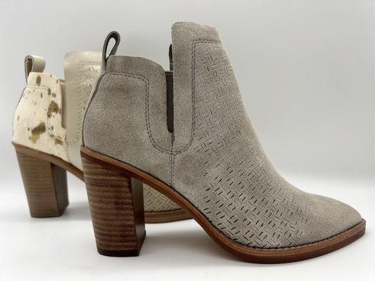Tallone dell'ABS con il outsole di TPR, la pelle scamosciato molle della crepa e gli stivali della caviglia del vestito delle donne di cuoio dei capelli metallici