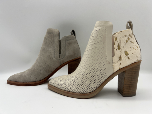 Tallone dell'ABS con il outsole di TPR, la pelle scamosciato molle della crepa e gli stivali della caviglia del vestito delle donne di cuoio dei capelli metallici
