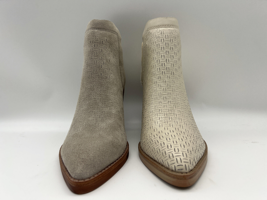 Tallone dell'ABS con il outsole di TPR, la pelle scamosciato molle della crepa e gli stivali della caviglia del vestito delle donne di cuoio dei capelli metallici