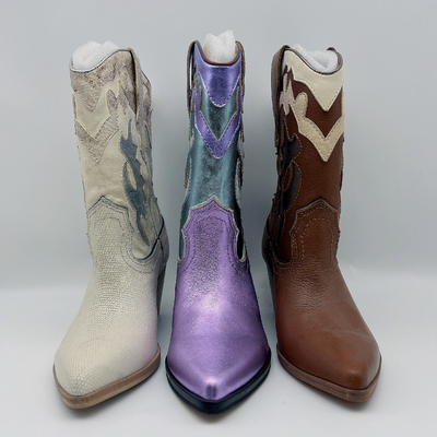 #6 - il vestito di cuoio delle donne #11 inizializza lo SGS di Toe Ankle Boots indicato signore porpora