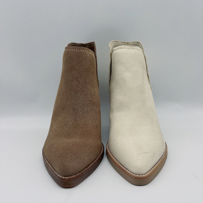 Gli stivali di cuoio del vestito delle donne su ordinazione disossano la tomaia molle della pelle scamosciato mucca/di Nappa
