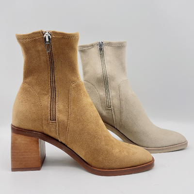Stivali/ufficio Tan Suede Ankle Boots Womens del vestito delle donne comode