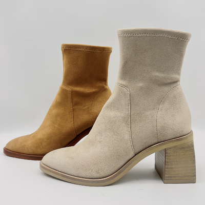 Stivali/ufficio Tan Suede Ankle Boots Womens del vestito delle donne comode