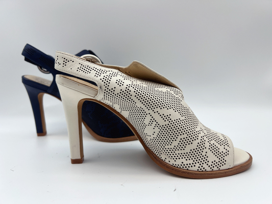 Marina di cuoio genuina dei sandali delle signore/osso Toe High Heel Sandals aperto