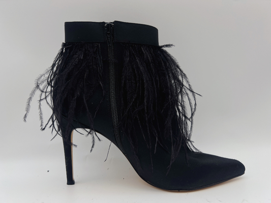 Gli stivali di cuoio genuini delle donne di colore, Toe Ankle Boots indicato tacco a spillo