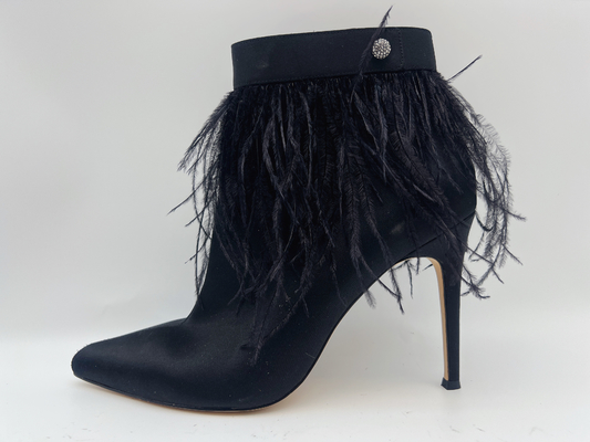 Gli stivali di cuoio genuini delle donne di colore, Toe Ankle Boots indicato tacco a spillo