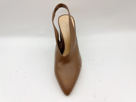 Sandali alla moda dei tacchi alti di Lt Tan Ladies Soft Leather Sandals 5cm a 10 pollici