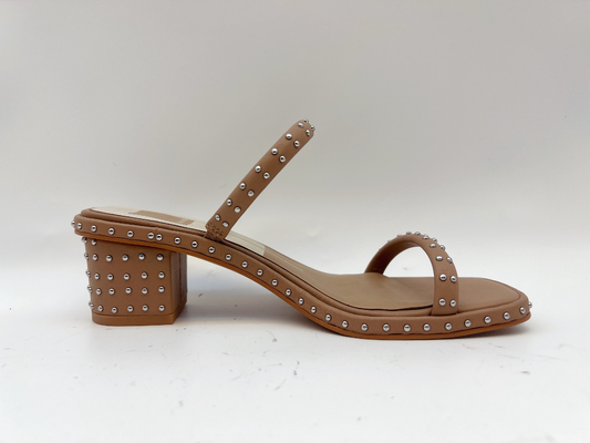 Toe Soft Slippers Cow Leather aperto molle Tan Womens Open Toe Flats