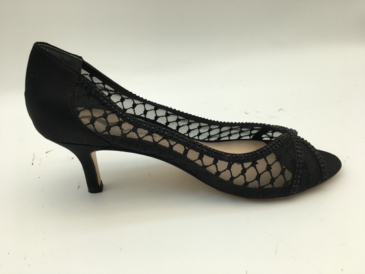 Il tallone basso delle scarpe 3cm delle donne superiori di cuoio molli di Nappa ha indicato Toe Sandals chiuso
