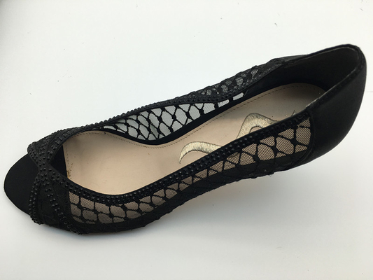 Il tallone basso delle scarpe 3cm delle donne superiori di cuoio molli di Nappa ha indicato Toe Sandals chiuso
