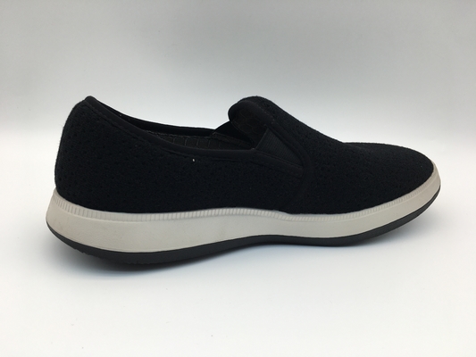 OEM del ODM comodo nero delle scarpe di svago della tela con un'unità TPR Outsole