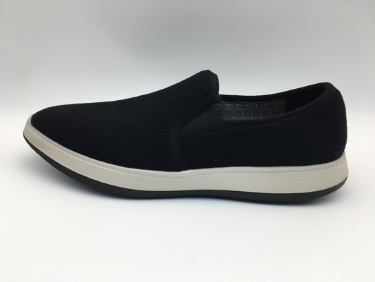 OEM del ODM comodo nero delle scarpe di svago della tela con un'unità TPR Outsole