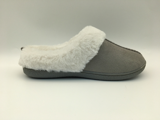 Pantofole calde due comodi Tone Leather Shoes Microsuede Upper del vello di inverno