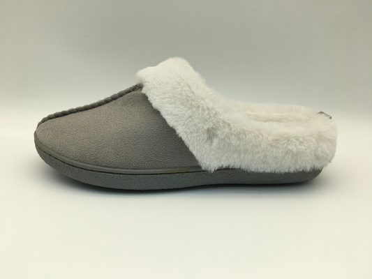 Pantofole calde due comodi Tone Leather Shoes Microsuede Upper del vello di inverno