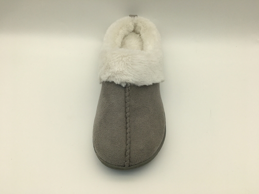 Pantofole calde due comodi Tone Leather Shoes Microsuede Upper del vello di inverno