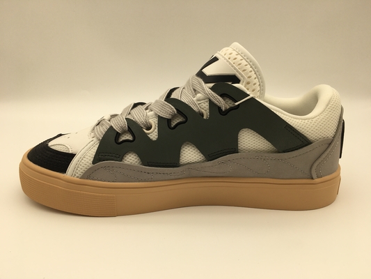 Mocassini piani delle signore dell'OEM del ODM di Grey Womens Genuine Leather Shoes