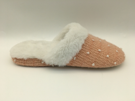 Le pantofole di signore molli dell'inverno tosano Toe Flat Shoes With Soft chiuso tricottano/tomaia del vello