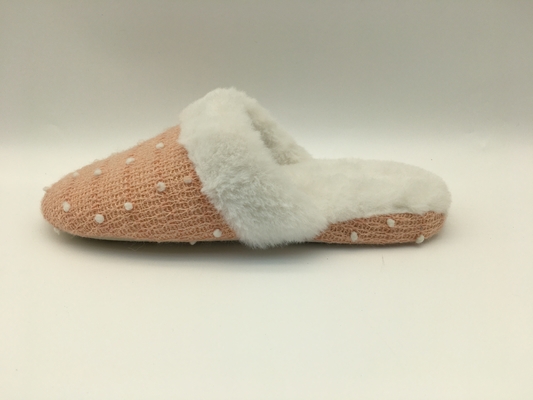 Le pantofole di signore molli dell'inverno tosano Toe Flat Shoes With Soft chiuso tricottano/tomaia del vello