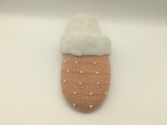 Le pantofole di signore molli dell'inverno tosano Toe Flat Shoes With Soft chiuso tricottano/tomaia del vello