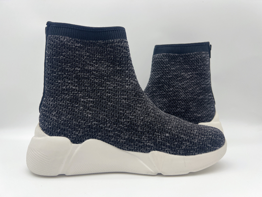 La marina resistente delle scarpe di lavoro dello slittamento nero delle donne mescola comodo