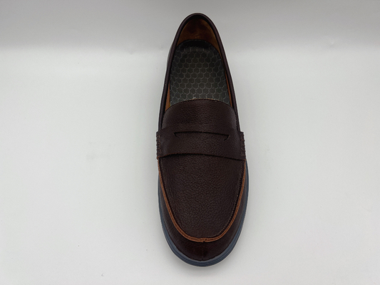 Scarpe di lavoro resistenti di slittamento comodo delicatamente due fannulloni di Tone Leather Ladies Flat Leather