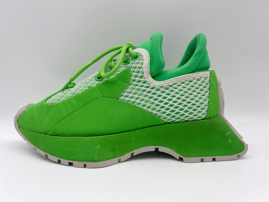 Non slitti le scarpe di pallacanestro delle donne verdi casuali delle scarpe di sport atletici