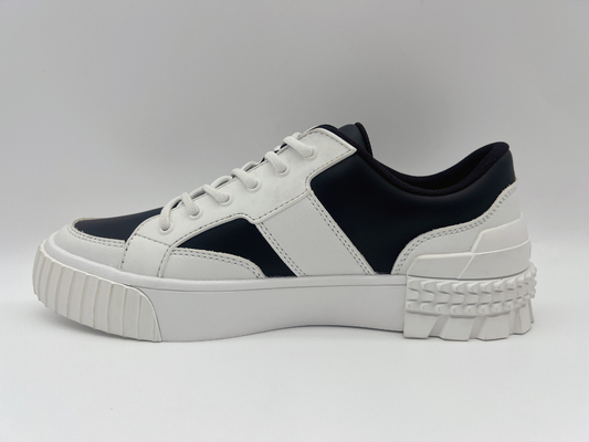 Signore d'escursione di cuoio bianche e nere delle scarpe con solo ROHS di gomma resistente all'uso
