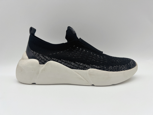 Tomaia elastica dei 5cm di lavoro di slittamento del nero della marina delle donne resistenti delle scarpe ampia