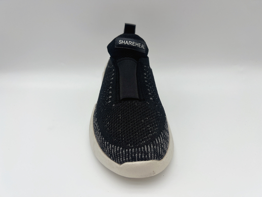 Tomaia elastica dei 5cm di lavoro di slittamento del nero della marina delle donne resistenti delle scarpe ampia