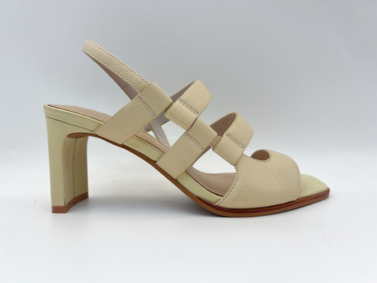 Cuoio aperto beige di Toe Women Pumps Shoes Genuine con la tomaia di cuoio molle di Leeche