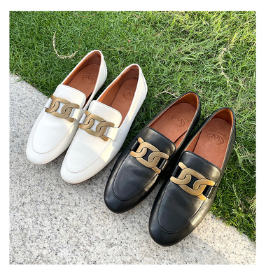 Scarpe di cuoio della mucca alla moda durevole delle scarpe dello svago delle donne dello SGS