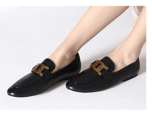 Scarpe di cuoio della mucca alla moda durevole delle scarpe dello svago delle donne dello SGS