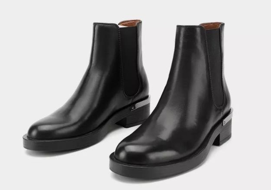 Stivali di cuoio su misura Brown di Logo And Sizes Breathable Women brevi ed il nero