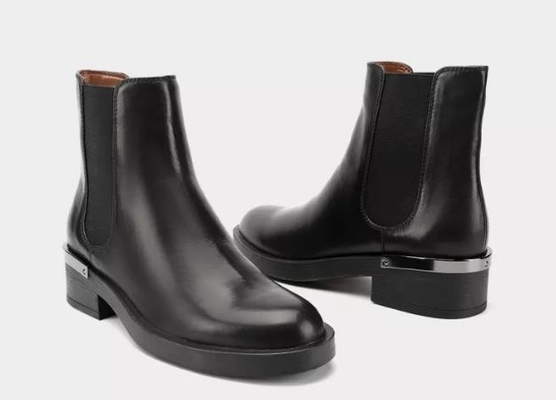 Stivali di cuoio su misura Brown di Logo And Sizes Breathable Women brevi ed il nero