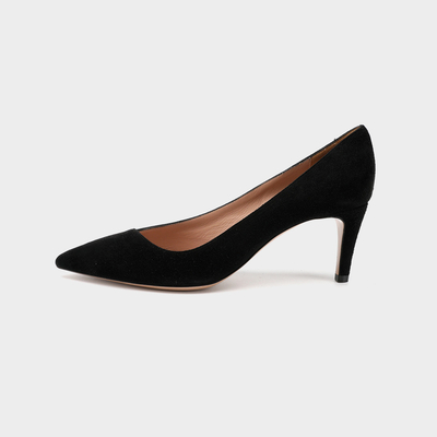 I talloni sottili hanno indicato Toe Leather Shoes, lo slittamento a 3 pollici delle donne di colore sulle scarpe di vestito