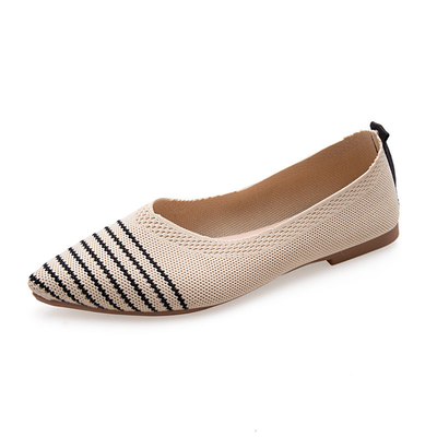 Tricottato aguzzo a fondo piatto quotidiano scarpe di signora Shoes Women Flats dei fannulloni di tutte le donne della partita