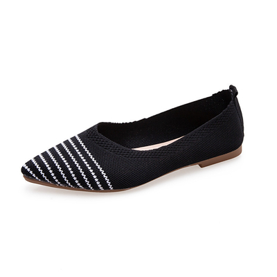 Tricottato aguzzo a fondo piatto quotidiano scarpe di signora Shoes Women Flats dei fannulloni di tutte le donne della partita