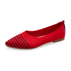 Tricottato aguzzo a fondo piatto quotidiano scarpe di signora Shoes Women Flats dei fannulloni di tutte le donne della partita