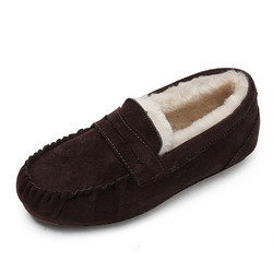 Tallone basso caldo intorno alle scarpe di punto di Toe Velvet Cotton Plush One per il pendolare
