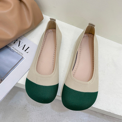 La bocca bassa tricottata Soled molle calza lo stile leggiadramente della primavera del pedale piano femminile dell'estate