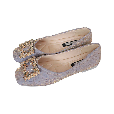 Scarpe molli primavera e Autumn Flat Bottomed del fermaglio del quadrato di Soled di stile leggiadramente