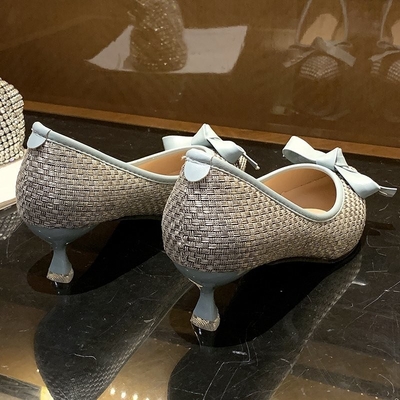 Colore tallonato elegante capo aguzzo della rappezzatura delle scarpe di signora Shallow Mouth Business alto
