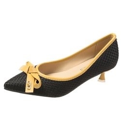 Colore tallonato elegante capo aguzzo della rappezzatura delle scarpe di signora Shallow Mouth Business alto