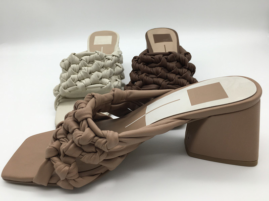Sandali casuali delle signore di modo di Chunky Platform Sandals Brown Beige delle donne del ODM